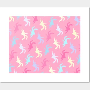 Pastel  Elvises Pattern Posters and Art